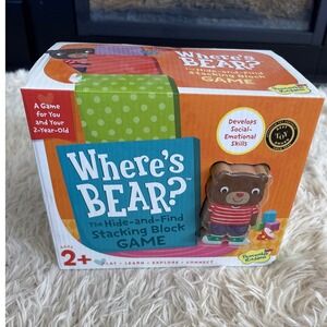 Where's Bear Hide and Find Stacking Block Game Ages 2+ Peaceable Kingdom